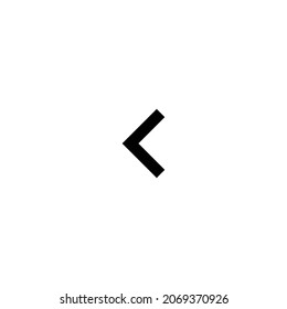 navigate before Icon. Flat style design isolated on white background. Vector illustration