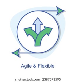 Navigate Change with Dynamic Agility Arrows Icon.