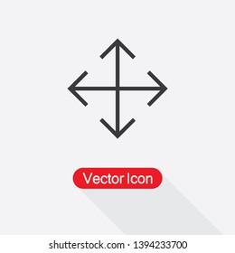 Navigate Icon, Move Cursor Icon Vector Illustration Eps10
