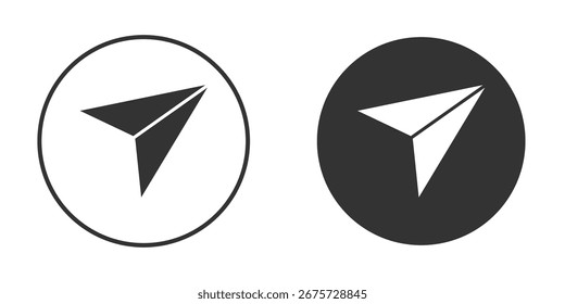 Navigate icon. sign designs. solid pictogram