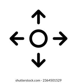 Ilustración de diseño del símbolo del vector de navegación