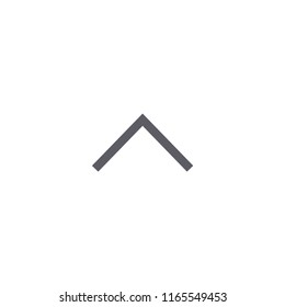 Navigate Up Modern Simple Outline Vector Icon