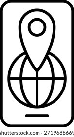 Vektorsymbol navigieren. Kann für Druck-, Mobil- und Web-Anwendungen verwendet werden.