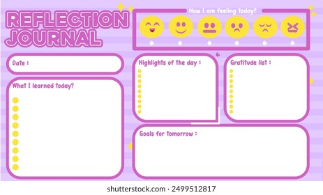 Navigating the color purple in this journal table reflection reflects the depth of emotion and insight that finds meaning in every nuance.