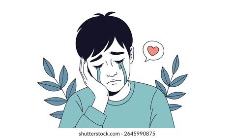 Navegando pelas emoções complexas após uma ruptura de relacionamento com dor de cabeça