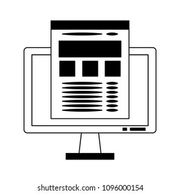 Navigating on internet from PC in black and white colors