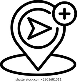 Navigation Aid Vector Design Icon Style