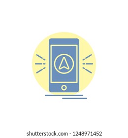 navigation, app, camping, gps, location Glyph Icon.