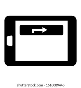 navigation app icon isolated sign symbol vector illustration - high quality black style vector icons
