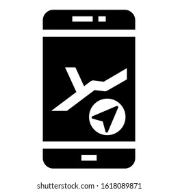 navigation app icon isolated sign symbol vector illustration - high quality black style vector icons
