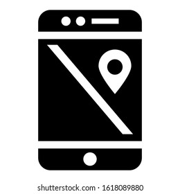 navigation app icon isolated sign symbol vector illustration - high quality black style vector icons
