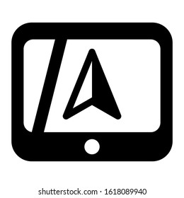navigation app icon isolated sign symbol vector illustration - high quality black style vector icons
