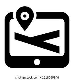 navigation app icon isolated sign symbol vector illustration - high quality black style vector icons
