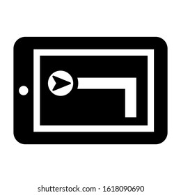 navigation app icon isolated sign symbol vector illustration - high quality black style vector icons
