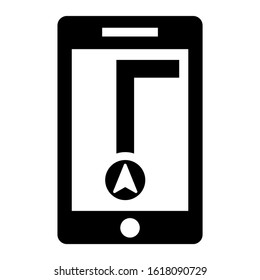 navigation app icon isolated sign symbol vector illustration - high quality black style vector icons
