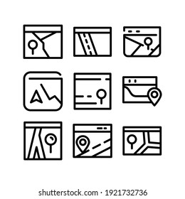 navigation app icon or logo isolated sign symbol vector illustration - Collection of high quality black style vector icons
