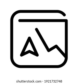 navigation app icon or logo isolated sign symbol vector illustration - high quality black style vector icons
