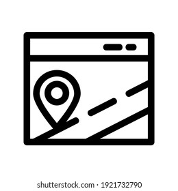navigation app icon or logo isolated sign symbol vector illustration - high quality black style vector icons

