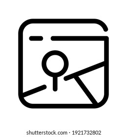 navigation app icon or logo isolated sign symbol vector illustration - high quality black style vector icons
