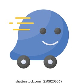 Ícone do aplicativo de navegação, simboliza navegação, atualizações de tráfego e insights orientados pela comunidade.