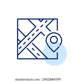 Navigation app. Map locator pin. Pixel perfect icon