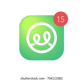 Navigation application icon.Flat illustrations