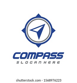Navigation, Arrow, Compass Logo Vector