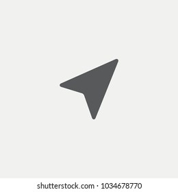 Navigation arrow Flat Icon