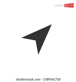 Navigation Arrow Icon Design Vector