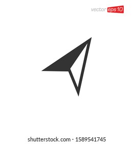 Navigation Arrow Icon Design Vector