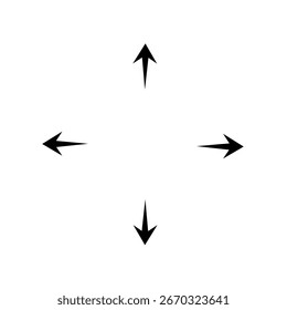 Icono de flecha de navegación. Icono de navegación. Icono de zoom a pantalla completa