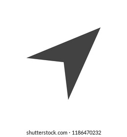 navigation Arrow icon, stock vector illustration flat design style