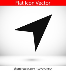 navigation Arrow icon, stock vector illustration flat design style
