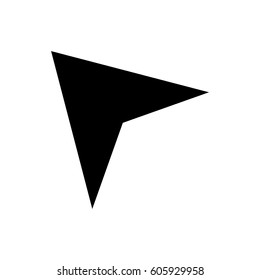 navigation  Arrow icon stock vector illustration