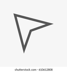 navigation  Arrow icon stock vector illustration