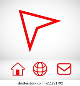 navigation  Arrow icon stock vector illustration