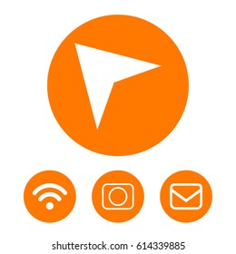 navigation  Arrow icon stock vector illustration