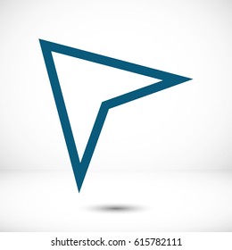 navigation  Arrow icon stock vector illustration