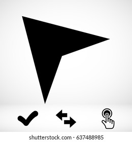 navigation  Arrow icon stock vector illustration