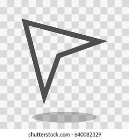 navigation  Arrow icon stock vector illustration