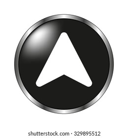 navigation arrow icon - vector button