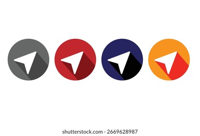 Navigation arrow icon vector eps10.