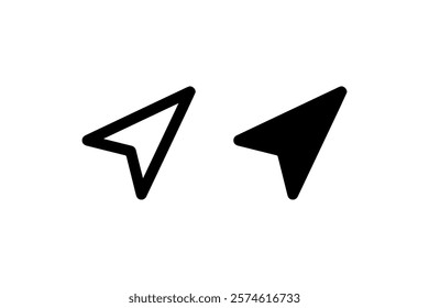 Navigation arrow icon Vector. illustration design