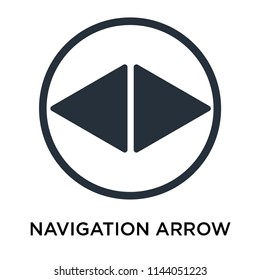 Navigation arrow icon vector isolated on white background for your web and mobile app design, Navigation arrow logo concept