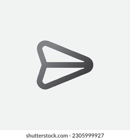 Navigation Arrow Symbol Icon Vector Illustration