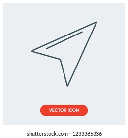 navigation arrow vector icon