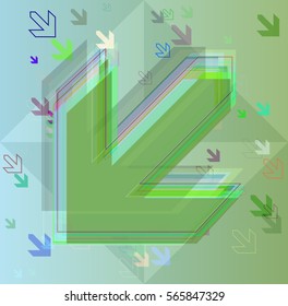 navigation art vector