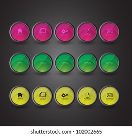 navigation bar n three color themes