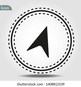 Navigation base icon. Simple sign illustration. Navigation symbol design. Can be used for web, print and mobile