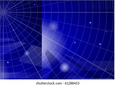 Navigation blue abstract. Vector.